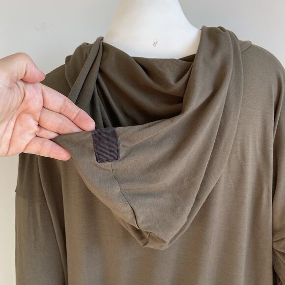 Henriette Steffensen Copenhagen Womens Hooded Top Drawstring Hem Sz Large - Picture 6 of 14